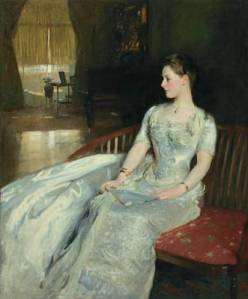 John Singer Sargent , American , 1856-1925 , b. Italy  Mrs. Cecil Wade, 1886